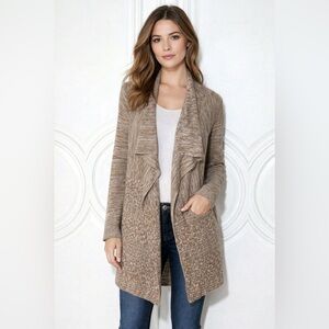 Woman’s Knit Brown and cream Sweater Size M